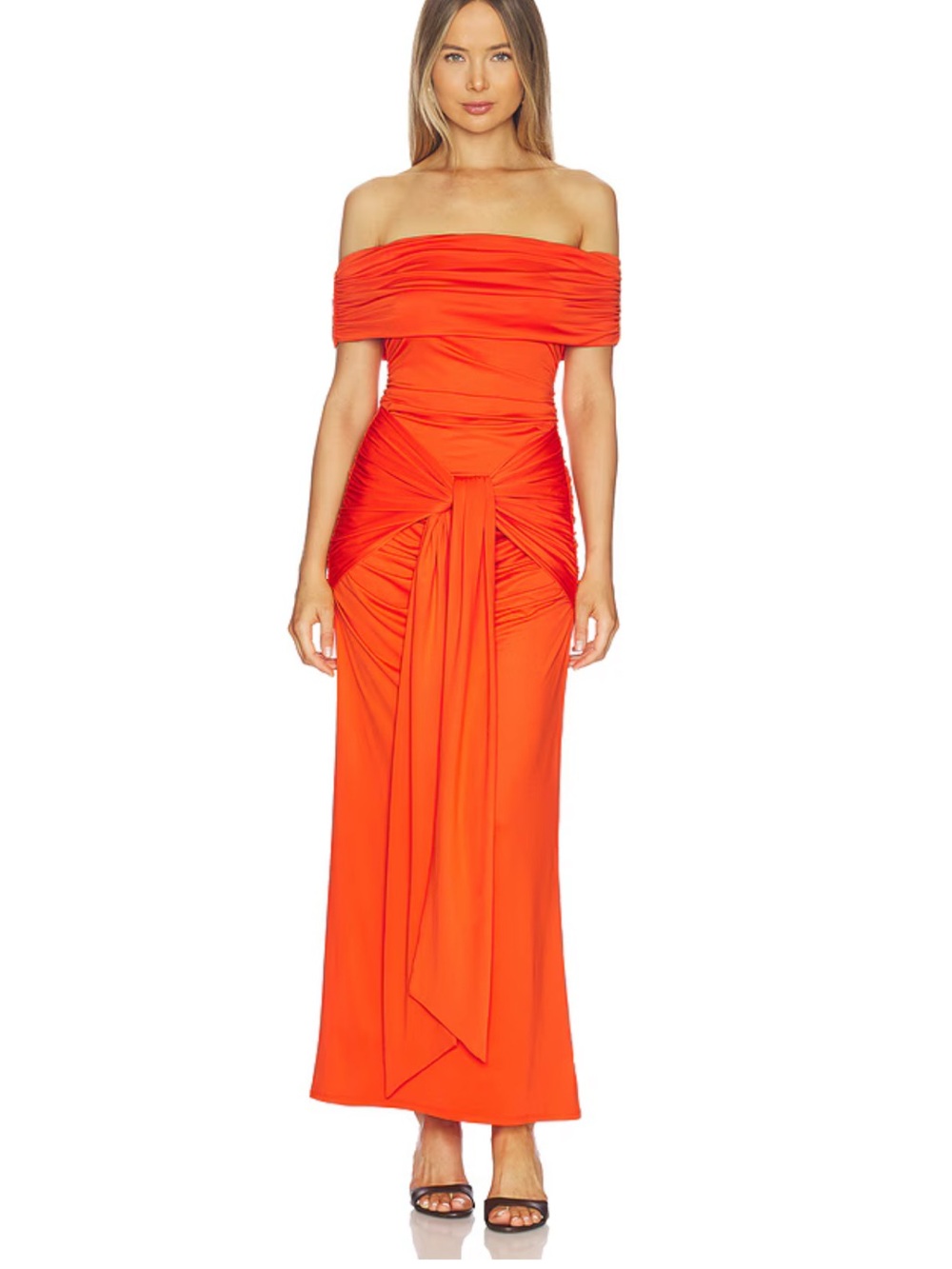 NIA Calista Dress in Coral